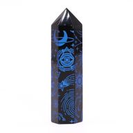 Stav av Svart Obsidian (ca 60-70g 9cm) - Mystisk Berättelse - Midnattsblå