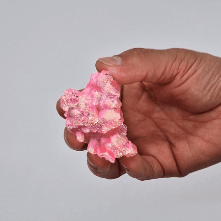Medelstor Berikad Naturlig Kvarts - Aura Rosa Kvarts Halo (ca 100-150g - 7-10cm)