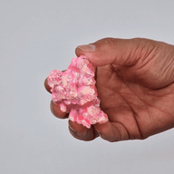 Medelstor Berikad Naturlig Kvarts - Aura Rosa Kvarts Halo (ca 100-150g - 7-10cm)