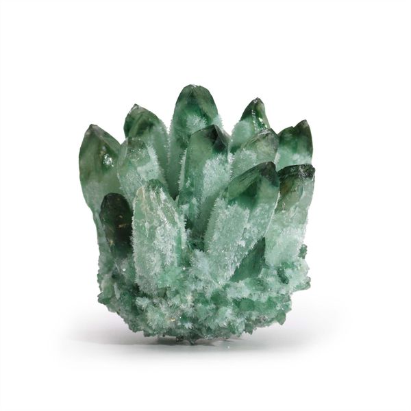 Handgjordt Naturligt Kvartskluster - Grön Andekvarts (ca 250-300g - 8cm)