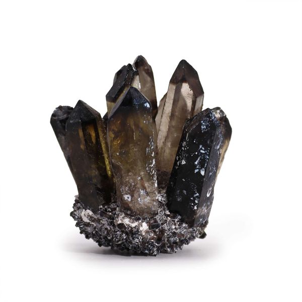 Handgjordt Naturligt Kvartskluster - Rökig Andekvarts (ca 250-300g - 8cm)