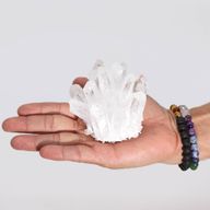 Handgjordt Naturligt Kvartskluster - Klar Kvarts (ca 250-300g - 8cm)