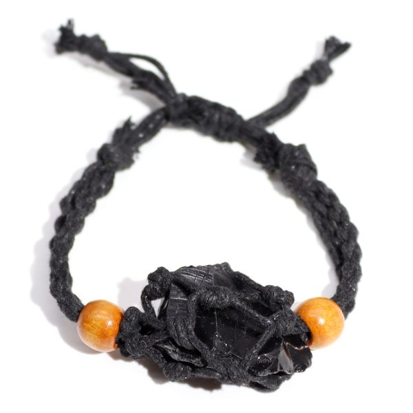 Armbandssnöre till Kristaller & Ädelstenar 20-28cm - Svart