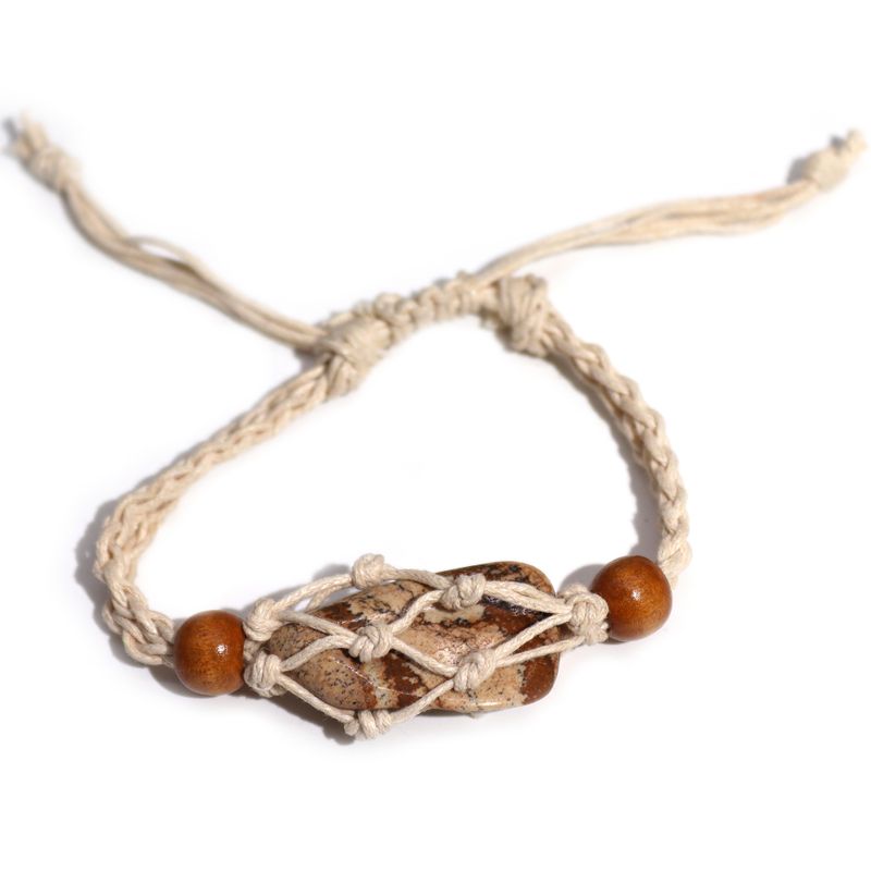 Armbandssnöre till Kristaller & Ädelstenar 20-28cm - Naturlig