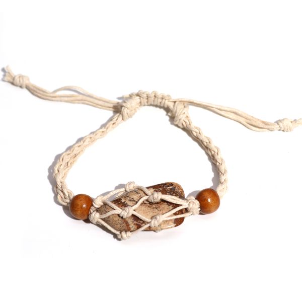 Armbandssnöre till Kristaller & Ädelstenar 20-28cm - Naturlig