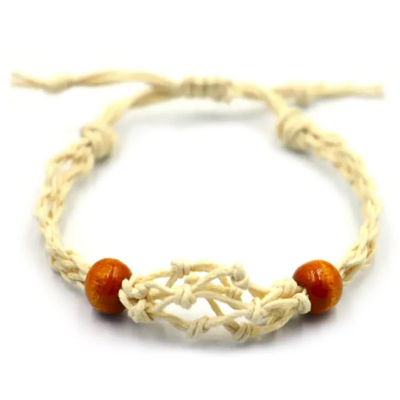 Armbandssnöre till Kristaller & Ädelstenar 20-28cm - Naturlig