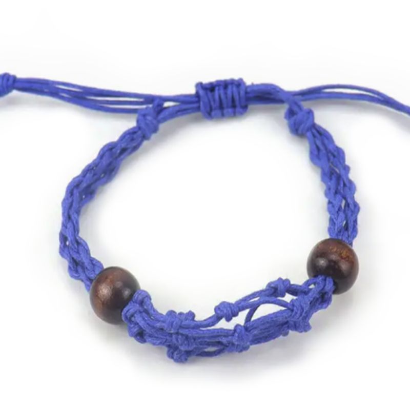 Armbandssnöre till Kristaller & Ädelstenar 20-28cm - Marinblå