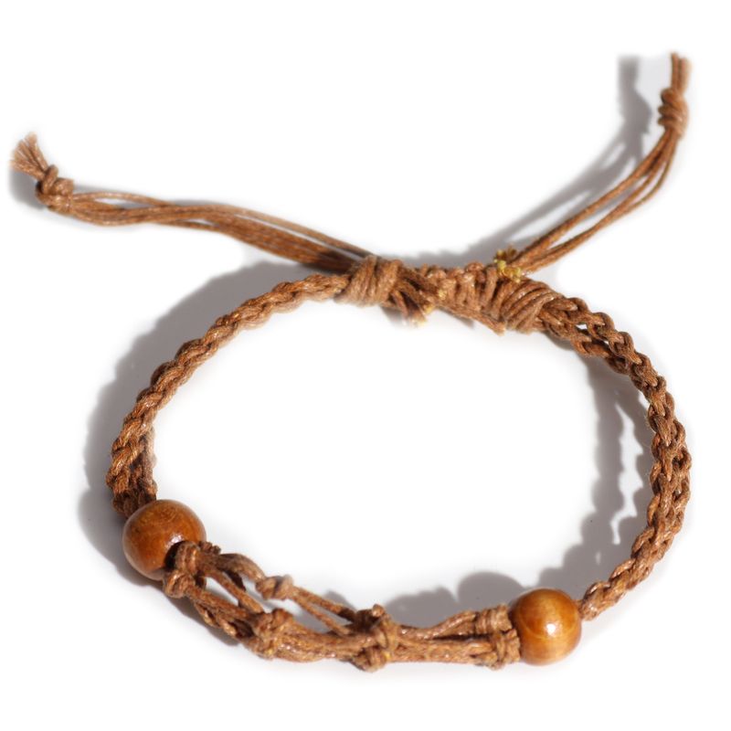 Armbandssnöre till Kristaller & Ädelstenar 20-28cm - Brun