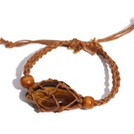 Armbandssnöre till Kristaller & Ädelstenar 20-28cm - Brun