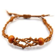 Armbandssnöre till Kristaller & Ädelstenar 20-28cm - Brun