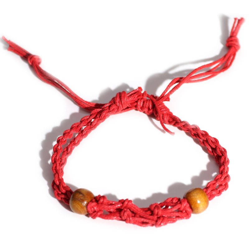 Armbandssnöre till Kristaller & Ädelstenar 20-28cm - Röd