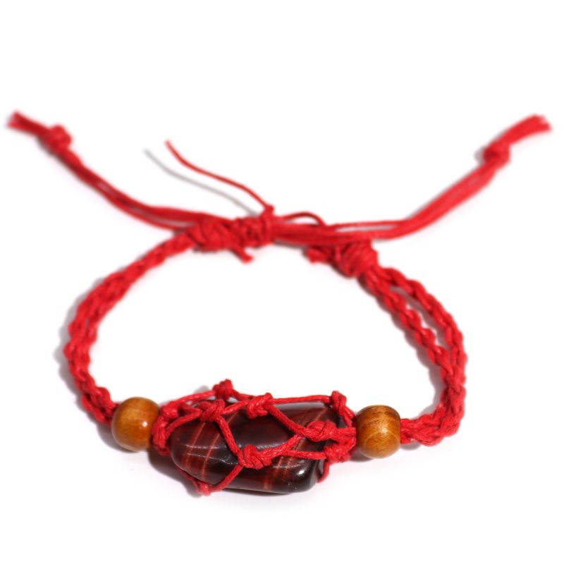 Armbandssnöre till Kristaller & Ädelstenar 20-28cm - Röd