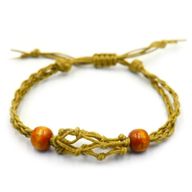 Armbandssnöre till Kristaller & Ädelstenar 20-28cm - Sand