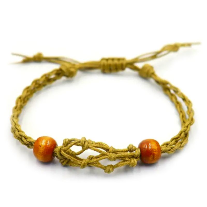 Armbandssnöre till Kristaller & Ädelstenar 20-28cm - Sand