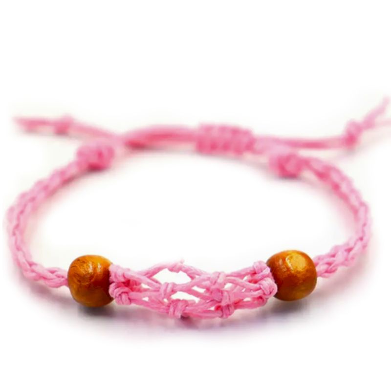 Armbandssnöre till Kristaller & Ädelstenar 20-28cm - Rosa