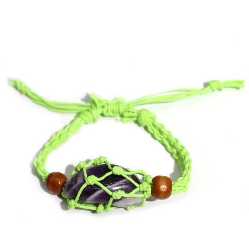 Armbandssnöre till Kristaller & Ädelstenar 20-28cm - Grön