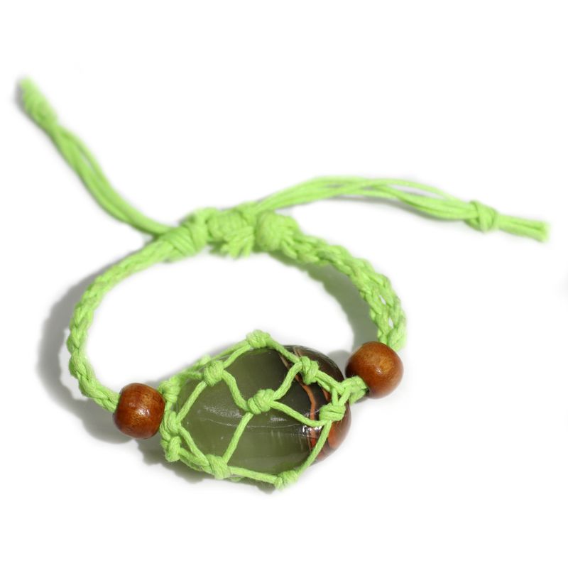 Armbandssnöre till Kristaller & Ädelstenar 20-28cm - Grön