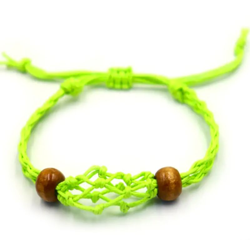 Armbandssnöre till Kristaller & Ädelstenar 20-28cm - Grön