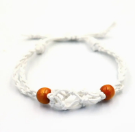 Armbandssnöre till Kristaller & Ädelstenar 20-28cm - Vit