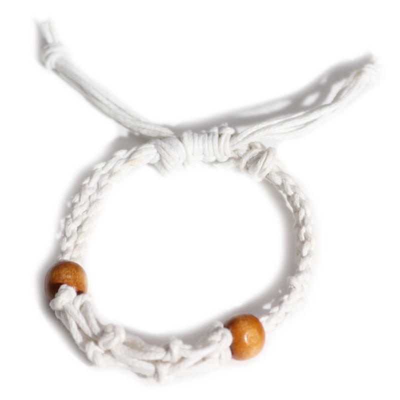 Armbandssnöre till Kristaller & Ädelstenar 20-28cm - Vit