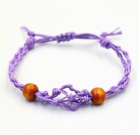 Armbandssnöre till Kristaller & Ädelstenar 20-28cm - Lila