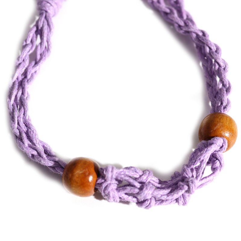 Armbandssnöre till Kristaller & Ädelstenar 20-28cm - Lila