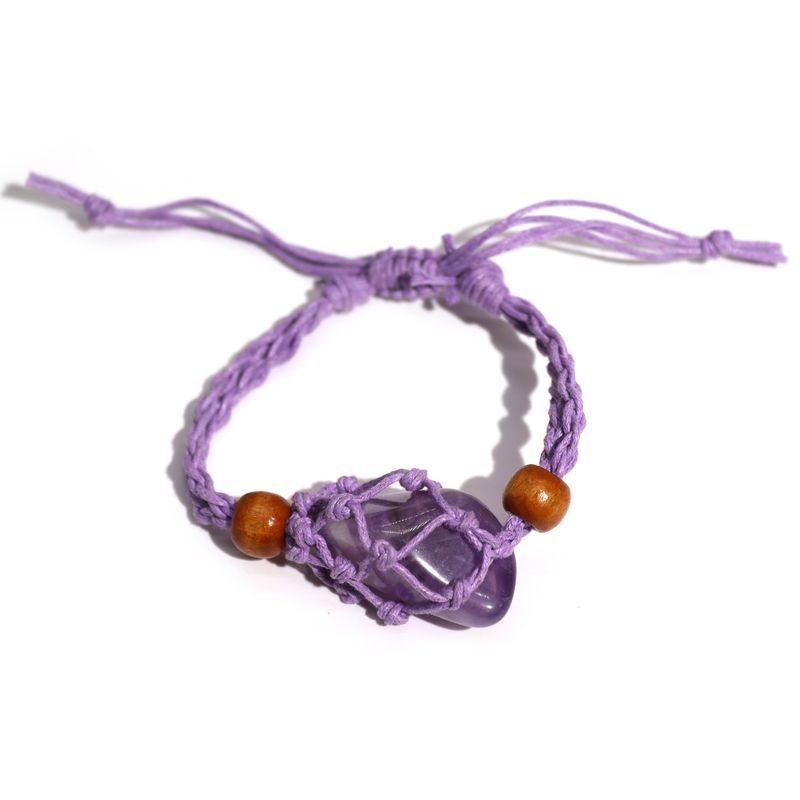 Armbandssnöre till Kristaller & Ädelstenar 20-28cm - Lila