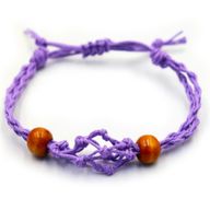 Armbandssnöre till Kristaller & Ädelstenar 20-28cm - Lila