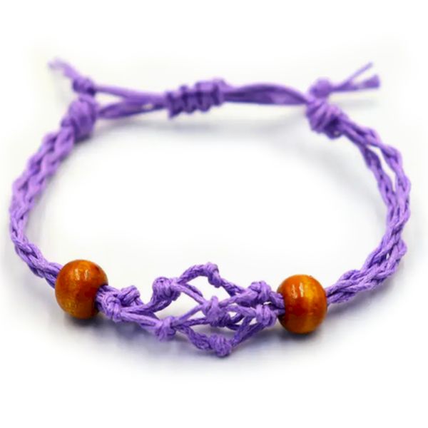 Armbandssnöre till Kristaller & Ädelstenar 20-28cm - Lila