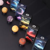 Planet på ett Stativ av Aventuringlas - Rosenkvarts - 40mm