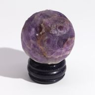 Planet på ett Stativ av Aventuringlas - Ametist - 40mm  (30x15mm stativ)