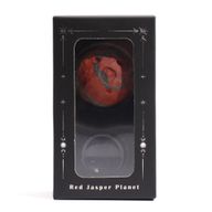 Planet på ett Stativ av Aventuringlas - Röd Jaspis - 40mm  (30x15mm stativ)