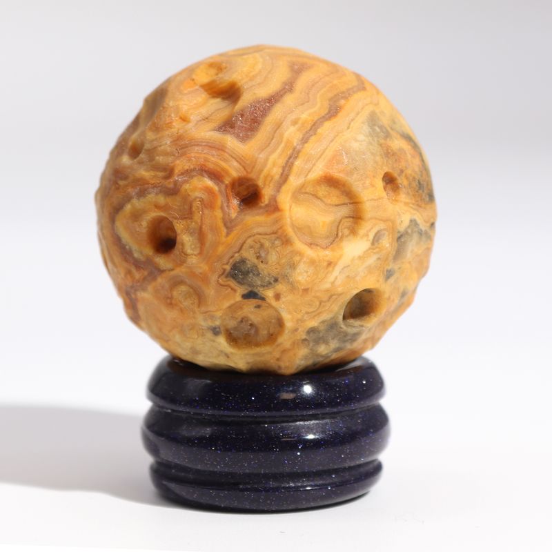 Planet på ett Stativ av Aventuringlas - Spetsjaspis - 40mm (30x15mm stativ)
