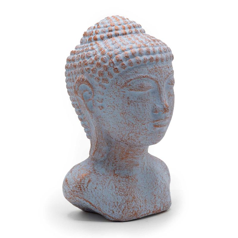Buddhahuvud i Lugn - Blå Koppar