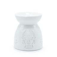 Oljebrännare Buddha - Vit