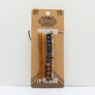 Premium Armbandsset för Män - Svart & Brun (blandat)
