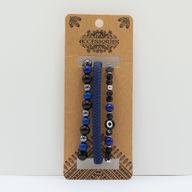 Premium Armbandsset för Män - Blå (blandat)
