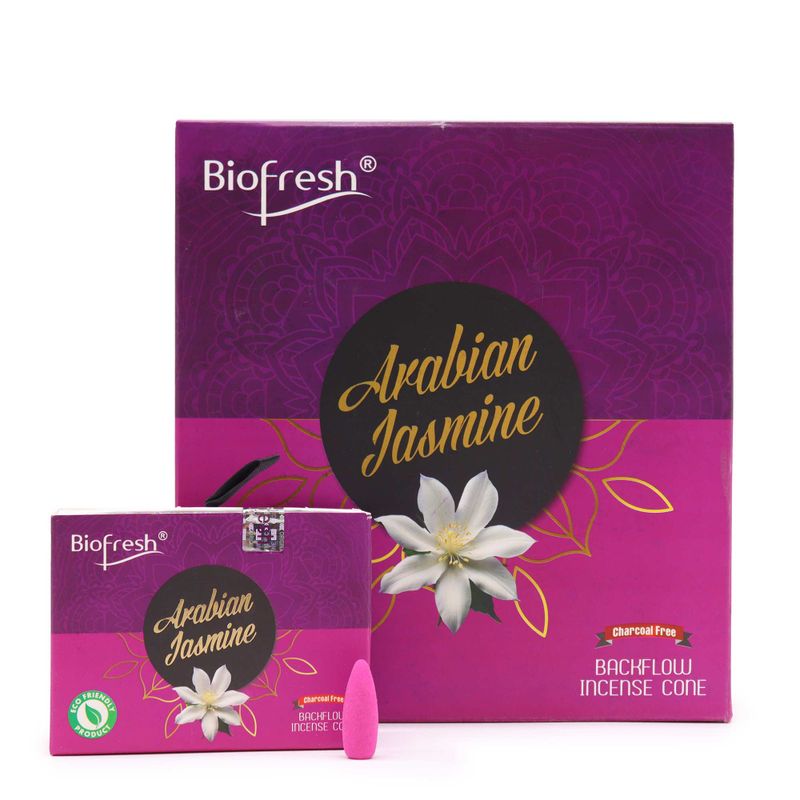 Biofresh Tillbakaflöde Rökelsekoner (40 koner) - Arabisk Jasmin