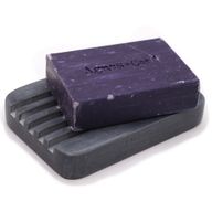 Grå Tvålfat i Täljsten 12x8.5cm - Räfflad