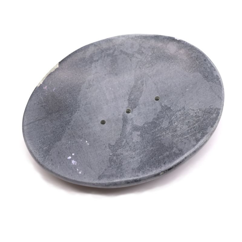 Grå Tvålfat i Täljsten 10x12cm - Klassisk Oval