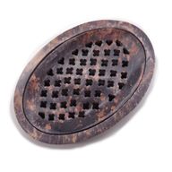 Tvålfat med Galler i Täljsten 11x8cm - Klassisk Oval