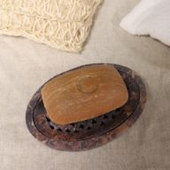 Tvålfat med Galler i Täljsten 11x8cm - Klassisk Oval