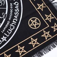 Esoterisk Fransad Altarduk -  Liv Död Återfödelse