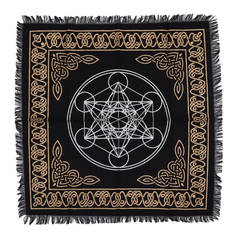 Esoterisk Fransad Altarduk - Chakradiagram