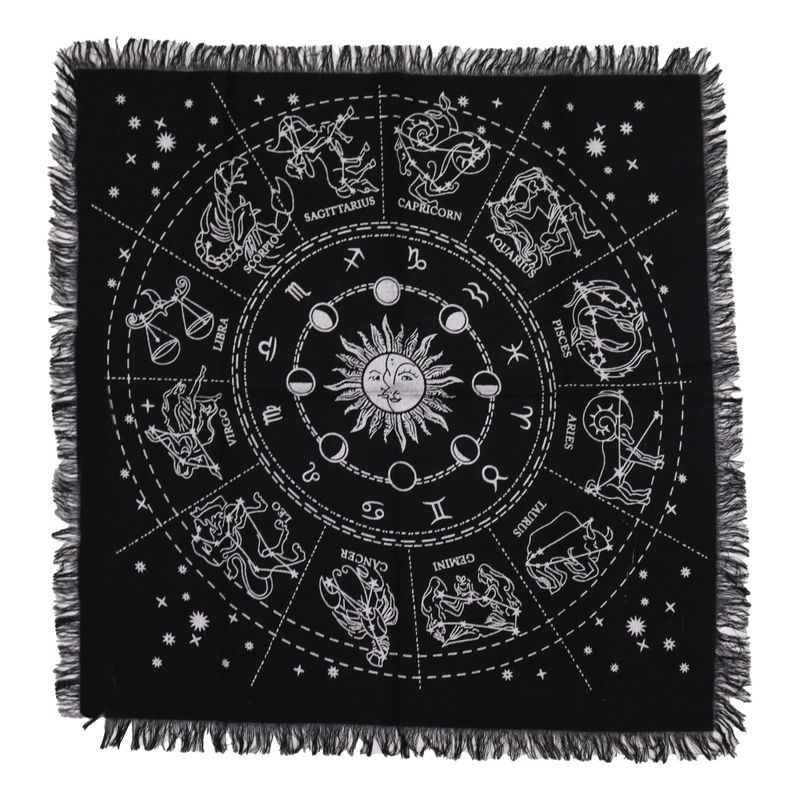 Esoterisk Fransad Altarduk - Horoskop