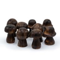 Set med 3 Mini Rökelsehållare - Svampar (8cm 7cm 6.5cm)