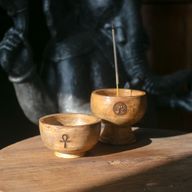 Stor Ritualskål Rökelsehållare till Koner 11x9 cm - Om