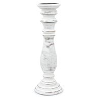 Klassisk Ljushållare - Vittvättad - 37x10cm - Stor