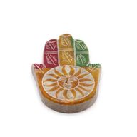 Rökelsehållare Hamsa i Täljsten - Solens Ansikte - 9x6cm