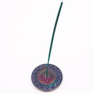 Rökelsehållare Skiva i Täljsten - Lotus i Lotus - 8cm